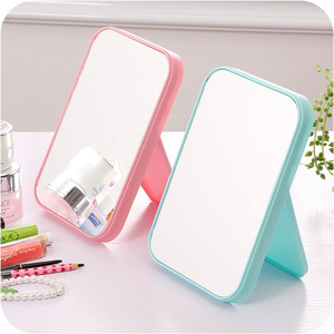 Single-sided vanity <b>mirror</b>, portable <b>mirror</b>, <b>tabletop</b> makeup <b>mirror</b>, simple folding portable princess <b>mirror</b>. - Product Image 4