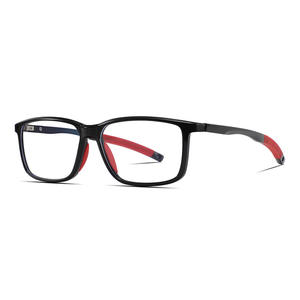 Nuevas gafas europeas americanas TR90 ultraligeras con montura cuadrada y filtro de luz azul para mujer, con patillas de goma, para corrección de miopía. - Product Image 4