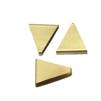 Matériaux et accessoires pour bijoux faits main : plaque de cuivre, surface lisse, boucle en forme de grain de melon, anneau sans soudure, triangulaire