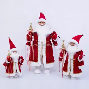 New Designed Red Robed Santa Claus Festival Home Party Supplies New Year Decor Christmas Doll Christmas Decorations