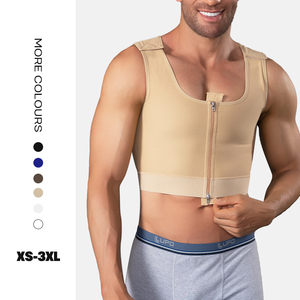 Gilet de compression post-chirurgical pour hommes, Faja colombienne de qualité médicale pour le contrôle du ventre, pour gynécomastie - Product Image 1