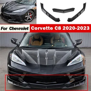 Lame de pare-chocs avant pour C8 2020 2021 2022 2023, diffuseur inférieur, plaque de spoiler, pièces de lifting automobile - Product Image 1