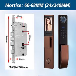 CNC tự động Palm tĩnh mạch thông minh khóa cửa Nhận dạng khuôn mặt khóa vân tay nhôm wifi nhà mã điện tử khóa - Product Image 3