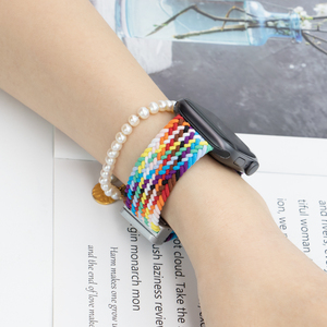 Correa de nylon para IWatch Series 8 7 <span class=keywords><strong>SE</strong></span> 6 5 4 Hebilla magnética Trenzada <span class=keywords><strong>Solo</strong></span> <span class=keywords><strong>Loop</strong></span> para <span class=keywords><strong>Apple</strong></span> <span class=keywords><strong>Watch</strong></span> Band Ultra 49mm 44mm <span class=keywords><strong>40mm</strong></span> 45mm 41mm - Product Image 3
