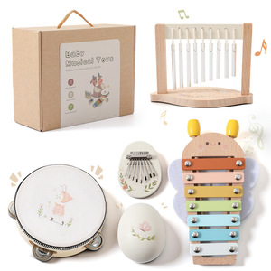 <span class=keywords><strong>Kit</strong></span> de jouets de percussion Montessori, ensemble d'instruments de <span class=keywords><strong>musique</strong></span> en bois pour bébés de plus d'un an - Product Image 2