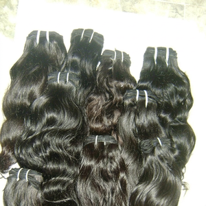 Cabello Virgen Indio 100% Natural de Tamil Nadu, Extensiones Sin Caída, Textura Ondulada Natural, Color Marrón, Cabello Remy 100g - Product Image 1
