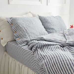 High Quality European Flax Linen Custom Size Queen King French Organic Linen Duvet Cover Pillow Cover Linen <b>Bedding</b> <b>Set</b> - Product Image 4