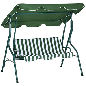 Traditional Style <b>Swing</b> <b>Bench</b> Stainless Steel Hanging Chair for Indoor and Outdoor Use for Home Garden Living Room - Product Image 1