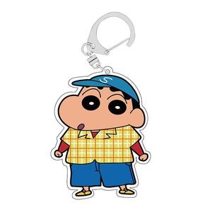 24 styles de porte-clés en acrylique plastique mignon Crayon Shin-Chan, pendentif d'anime, porte-clés double face, bijoux - Product Image 4