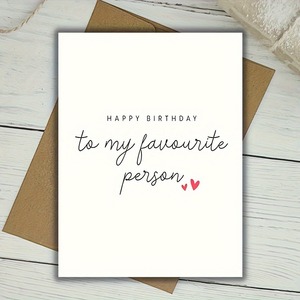Carte de vœux d'anniversaire pour <span class=keywords><strong>mon</strong></span> <span class=keywords><strong>bien</strong></span>-<span class=keywords><strong>aimé</strong></span>(e) avec enveloppe et texte manuscrit - Product Image 1