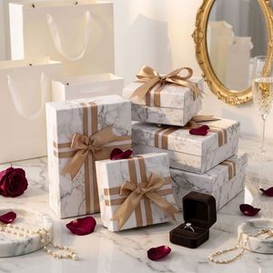 Wholesale Factory Customizable Gift Boxes with Satin Ribbon for Birthday Valentine's Day Christmas Wedding High-End Packaging - Product Image 4