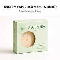 Boîtes à Savon en Gros avec Fenêtre de Présentation, Emballage en Carton Rigide à Marque Privée pour Hôtels, Spas et Cadeaux de Fête
