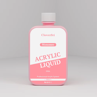 Monomère liquide acrylique EMA 500 ml, formule professionnelle non-jaunissante pour l'extension des ongles en acrylique