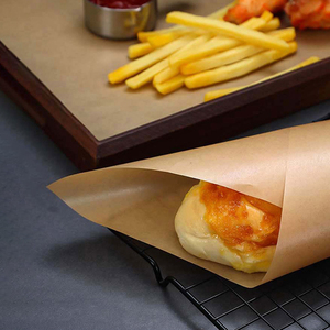 Giấy Gói Và Nướng Thực Phẩm Bằng Silicon 40-gsm Giấy Cuộn Và Giấy Nướng Bánh Không Dính Màu Nâu Chống Dầu Mỡ - Product Image 4