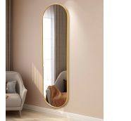 Đương đại vàng đen Nhôm đóng khung bạc đèn LED làm bằng tay treo tường làm đẹp cửa hàng cắt tóc tóc Salon gương - Product Image 2