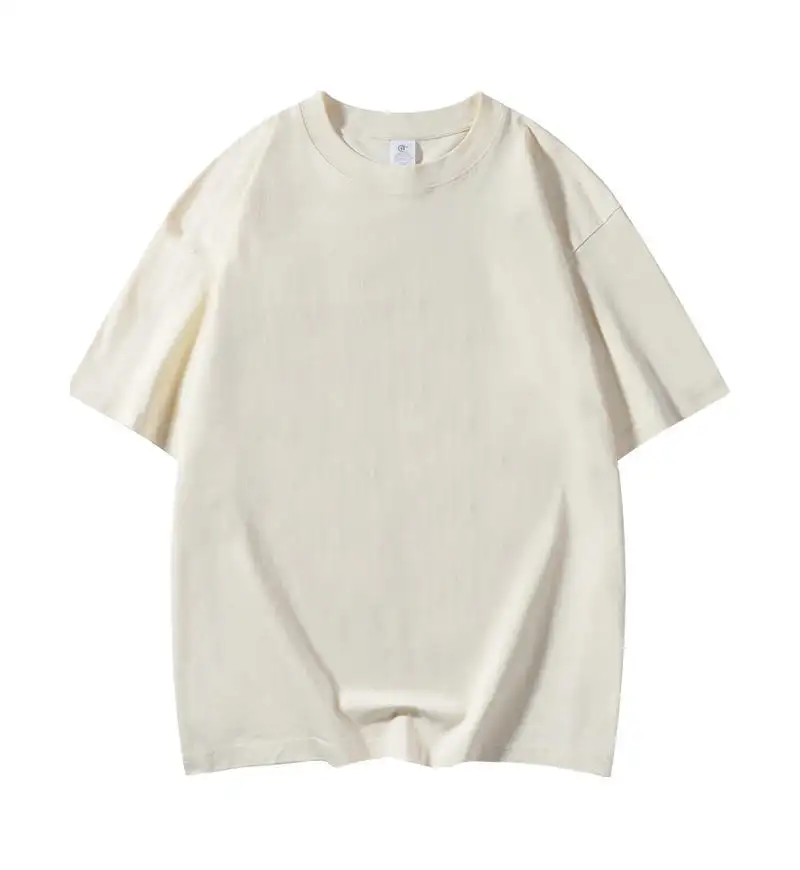 220g 230g 100% Cotton Blank Men's T-shirts Wholesale Drop-shoulder T Shirt For Men Women Plain T Shirt Custom Logo