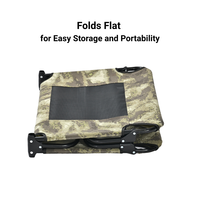 Lit pour chien surélevé moderne/classique camouflage, cadre en acier, pliable, pour extérieur, tissu Oxford durable, vente en gros OEM