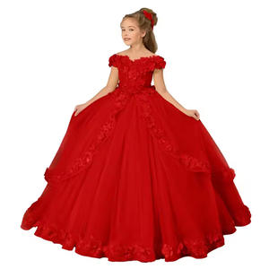 S0851N 2026 Nuevo Vestido <span class=keywords><strong>de</strong></span> Princesa <span class=keywords><strong>de</strong></span> Satén <span class=keywords><strong>para</strong></span> <span class=keywords><strong>Fiesta</strong></span> <span class=keywords><strong>de</strong></span> Cumpleaños, Boda, Niña <span class=keywords><strong>de</strong></span> las Flores, Vestido Hinchado - Product Image 4