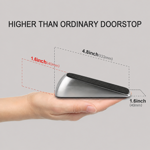 Heavy Duty Zinc Alloy <b>Door</b> <b>Wedge</b> Non Slip Rubber <b>Door</b> <b>Stopper</b> for Hotel Office Home Commercial <b>Doors</b> - Product Image 4