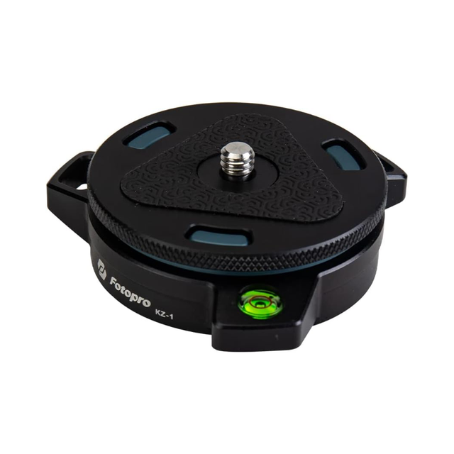 Fotopro Universal Speedy Tripod Mount Plate Camera Clamp Mount Swivel Lock Mechanism Camera Quick Release Plate