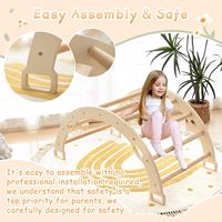 Coussins en bois naturel écologiques et imperméables personnalisés pour arche d'escalade Montessori, balançoire, décoration de baptême et de maison pour tout-petits