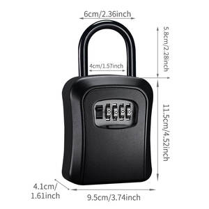 ตู้เซฟรหัสผ่านแบบมีตะขอ ไม่ต้องติดตั้ง ตู้เซฟรหัสผ่านแบบขยายขนาด ตู้เซฟขนาดเล็ก ตู้เซฟนิรภัยแบบพกพา - Product Image 2