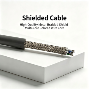 <strong>XINQIAO</strong> High Density Tinned Copper Solid Braided Shield Cable Multi Color Core Industrial Transmission Shielded Optical Cable - Product Image 1