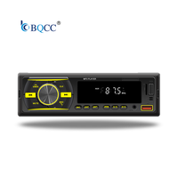 Autoradio BQCC universel avec application de localisation pour voiture, lecteur MP3 1DIN, tuner FM, écran LED, stéréo, ports AUX USB, RCA, et chargement Type-C