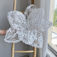 Décor de fond géant en dentelle avec fleurs et papillons pour mariages, événements, vitrines, aménagements commerciaux, scènes événementielles et salles de diffusion en direct