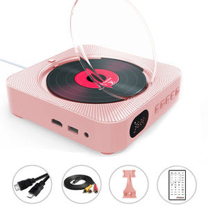 Reproductor de CD Portátil Cuadrado con Bluetooth 5.0, Radio FM, Control Remoto, Altavoz Doble, Batería Recargable, Decoración para el Hogar, Aprendizaje de Inglés - Product Image 3