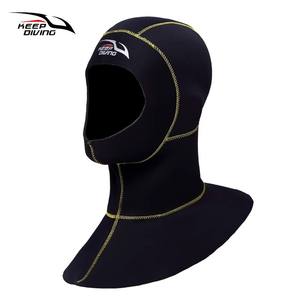 Gorro de Buceo Keepdiving, Engrosado, 3 mm, Fibra de Carbono, Aislamiento Invernal, Buceo, Snorkel, Alta Elasticidad, Protección contra el Frío, DH 321 - Product Image 2