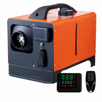 Chauffage diesel tout-en-un 8KW 12V/24V portable avec réservoir intégré, écran LCD numérique et télécommande, pour camping-car, camion, caravane