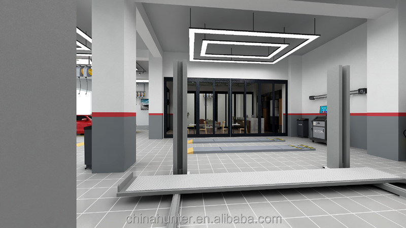 Design car workshop and provide full set equipment and on line install support