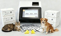 Analyseur d'équipement de diagnostic vétérinaire rapide par immunoessai fluorescent pour tests canins et félins