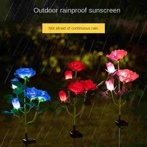 Lampe solaire LED pour pelouse/cour, étanche IP65, pour extérieur, jardin, avec télécommande - Product Image 6