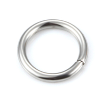 Anneau fermé en acier inoxydable 304 personnalisé CX, hypoallergénique, pour la fabrication de bijoux et accessoires DIY