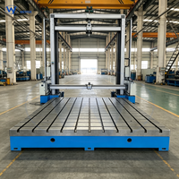 Plateforme en fonte anti-vibrations à rainures en T, grande table modulaire à rainures en T pour équipements d'inspection optique de précision