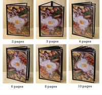 Couvertures de menu en cuir PU PVC de haute qualité A4 pour restaurant, hôtel, bar, 32x23cm, fonction amovible, logo personnalisé disponible