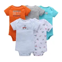 Set Baju Monyet Bayi Baru Lahir Isi 5 Pak, Pakaian Bayi Keren, Pakaian Balita Bayi Lucu 100% Baju Katun