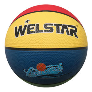 Heißer Verkauf bunter Basketball mit flachem Kanal Gummi basketball ball für <span class=keywords><strong>Mini</strong></span>-Basketball Größe 3 für Kinder - Product Image 2