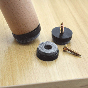 Đồ Nội Thất Trượt Vít Trên Đồ Nội Thất Chống Trượt Cảm Thấy Pad Màu Đen 24Mm 28Mm Trượt Sàn Bảo Vệ Cho Chân Gỗ Chân Bàn Ghế - Product Image 4