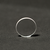 Lentille biconvexe personnalisée en verre optique K9/BK7, utilisée comme lentille grossissante de focalisation pour équipement médical.