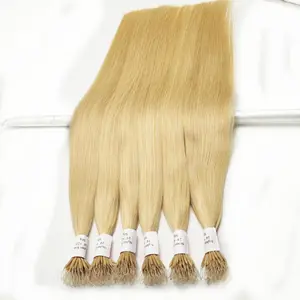 New arrive ali express hot selling beauty colour virgin remy double drawn cuticle aligned stick I tip remy hair extensions