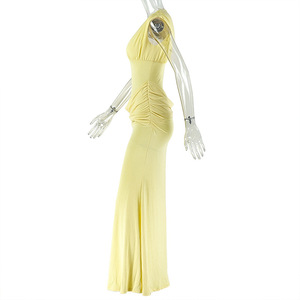 NUOVO ARRIVO Abito da Donna Senza Maniche in Due Colori Vestito Lungo Aderente Elegante per Feste Taglie S-L - Product Image 3