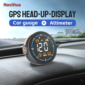 Navihua GPS horloge compteur de vitesse jauges pare-brise <span class=keywords><strong>projecteur</strong></span> rappel de conduite alarme voiture affichage tête haute H600G - Product Image 2