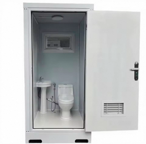 Toilettes préfabriquées extérieures IP55, cabine sanitaire mobile résistante au froid et à la chaleur en acier pour parcs industriels et mines - Product Image 2