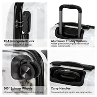 Baru Desain Koffer PC ABS Hard Shell Aluminium Trolley Saran dan Fakta Membawa Case Tas dan Koper Bagasi
