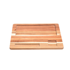 Japanese Style Wooden <b>Tea</b> <b>Tray</b> With Compartment For Serving And Decoration - Product Image 5