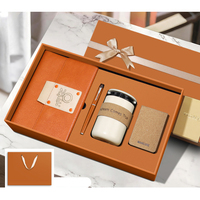 Articles cadeaux promotionnels, coffret cadeau de luxe personnalisé, carnet A5 personnalisé avec couverture en cuir, tasse isotherme avec stylo, coffret cadeau