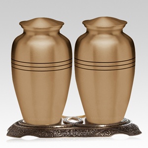 สหายแข็งโกศโลหะเคลือบเงาสำหรับงานศพมีคุณภาพสูงทนทานทนทานต่อการฌาปนกิจศพแบบสามสาย - Product Image 3